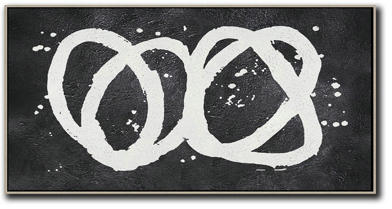 Wall Art Painting,Oversized Panoramic Minimal Art On Canvas - Big Art Canvas
